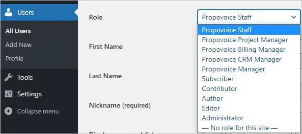 propovoice user roles