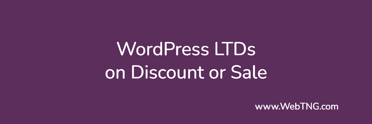 wordpress ltds on discont or sale