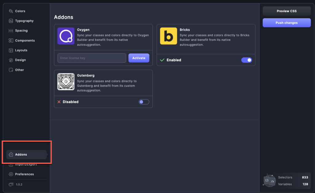 core framework addons