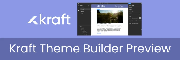 Kraft Theme Builder Preview