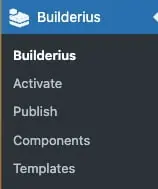 builderius menu