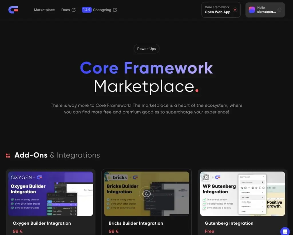 core framework website
