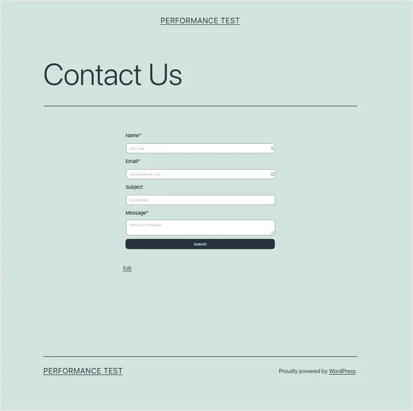 bitform contact form