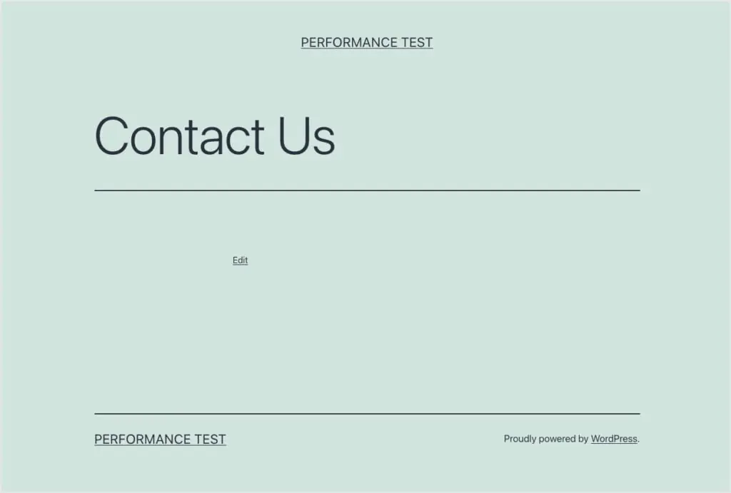 blank contact us page