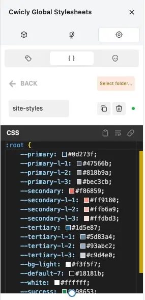 core framework style sheet imported