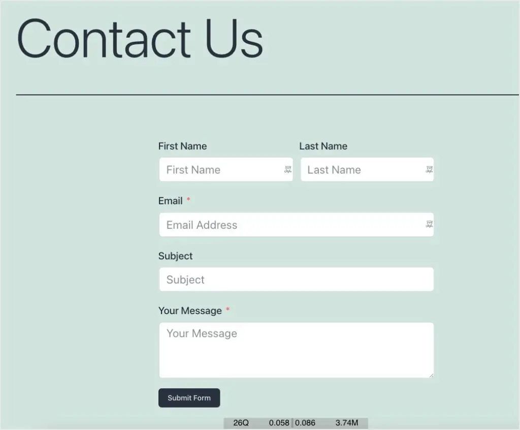 usagedd fluent forms result