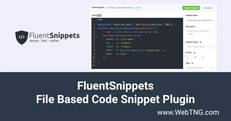 fluent snippets file based code snippets plugin