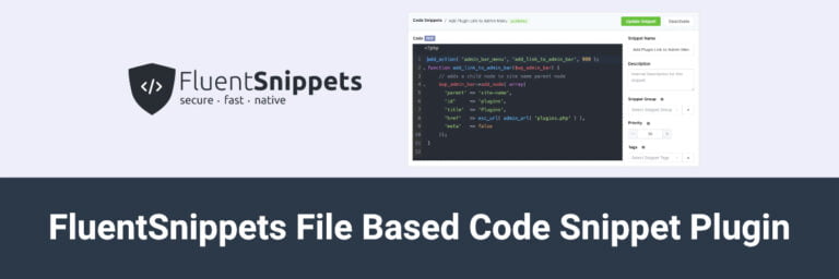 fluent snippets file based code snippets plugin