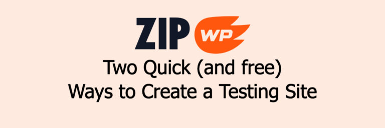 zipwp quick sites feature