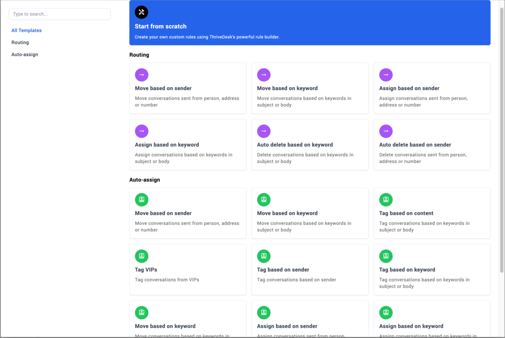 available automations