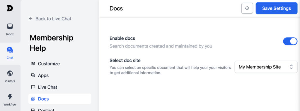 chat docs
