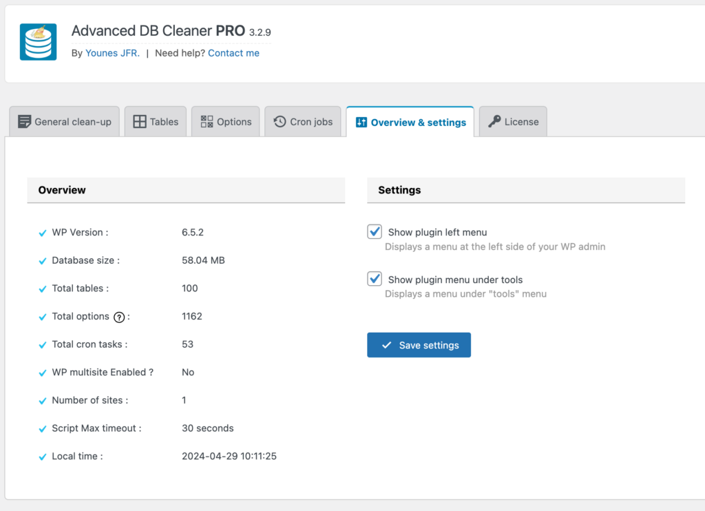 adbc overview and settings