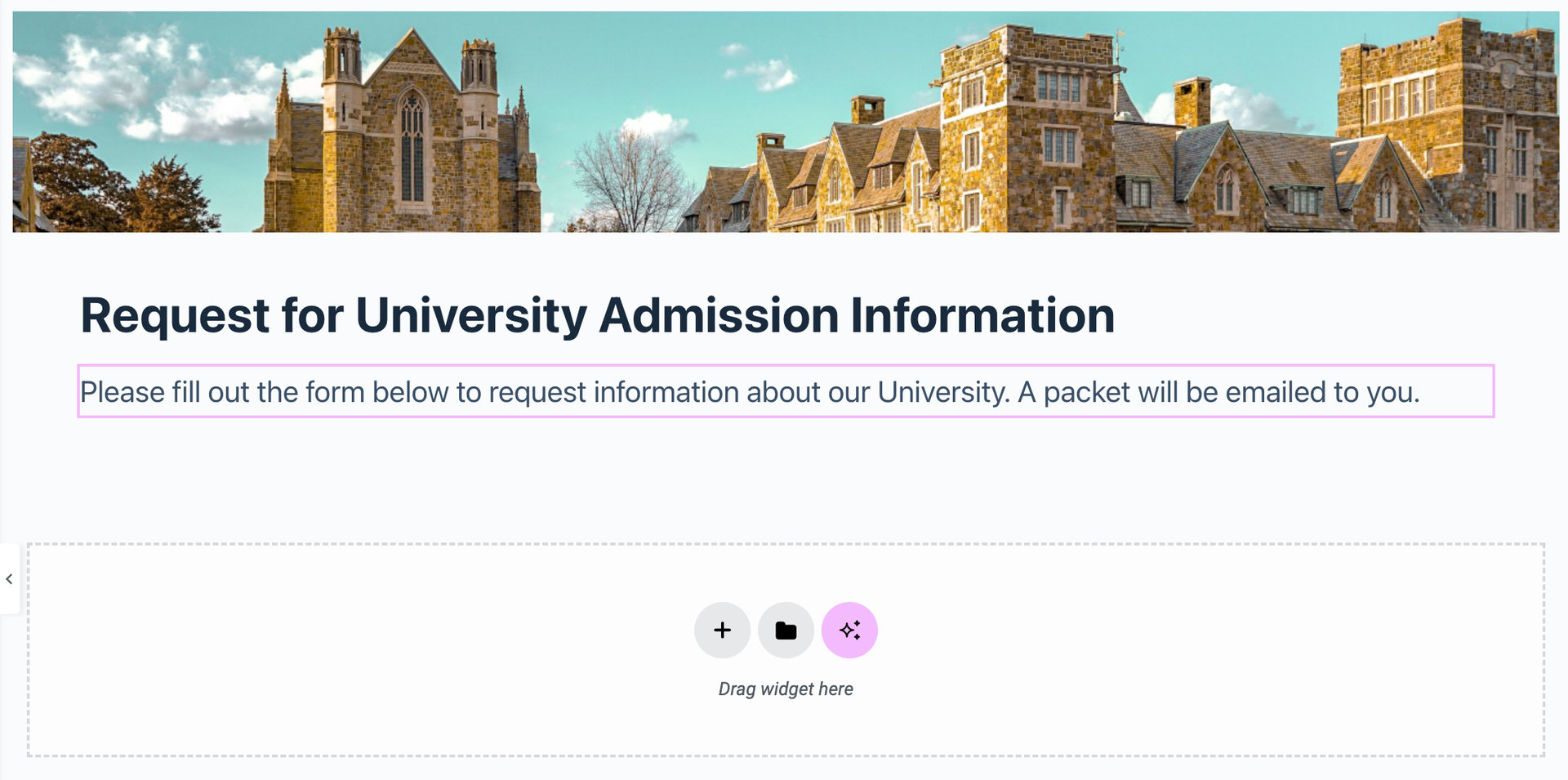 heading and instructions added