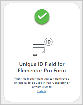 Unique ID Extension
