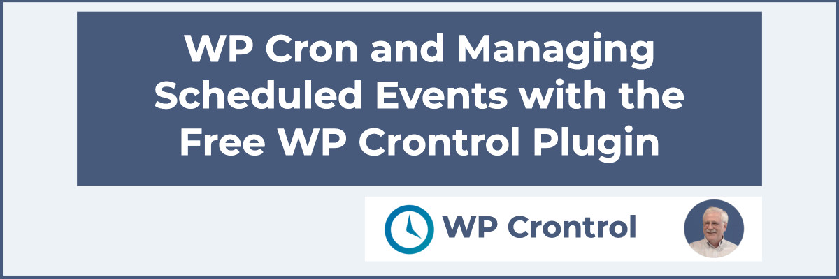 using the free crontrol plugin