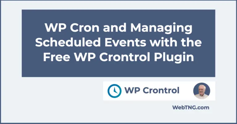 wp crontrol plugin
