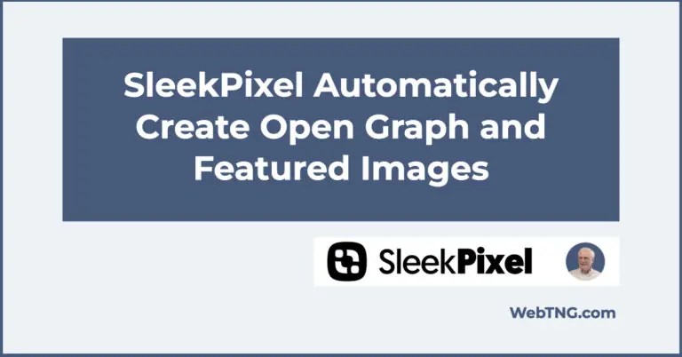 sleekpixel automatically create open graph and featured images