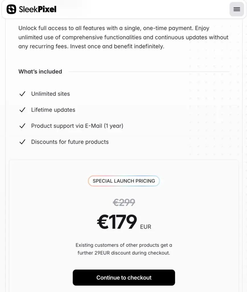 sleekpixel pricing