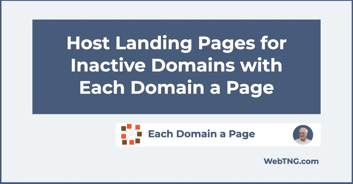 each domain a page