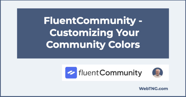 Fluentcommunity customizing