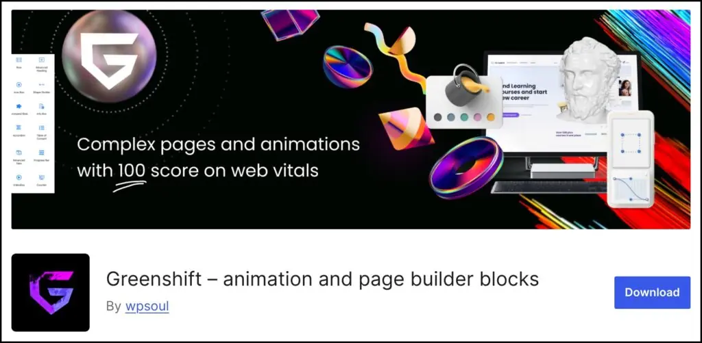 greenshift plugin wp org