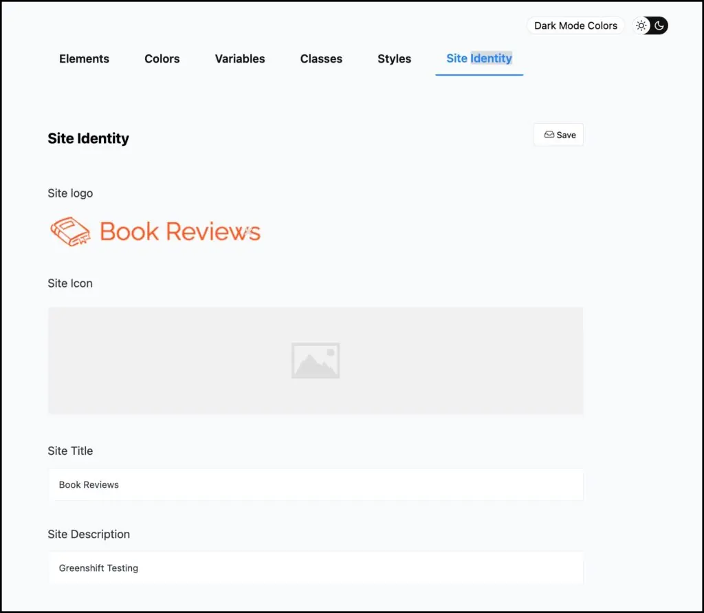 greensift stylebook site identity