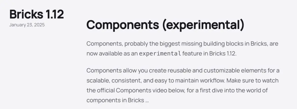 bricks components