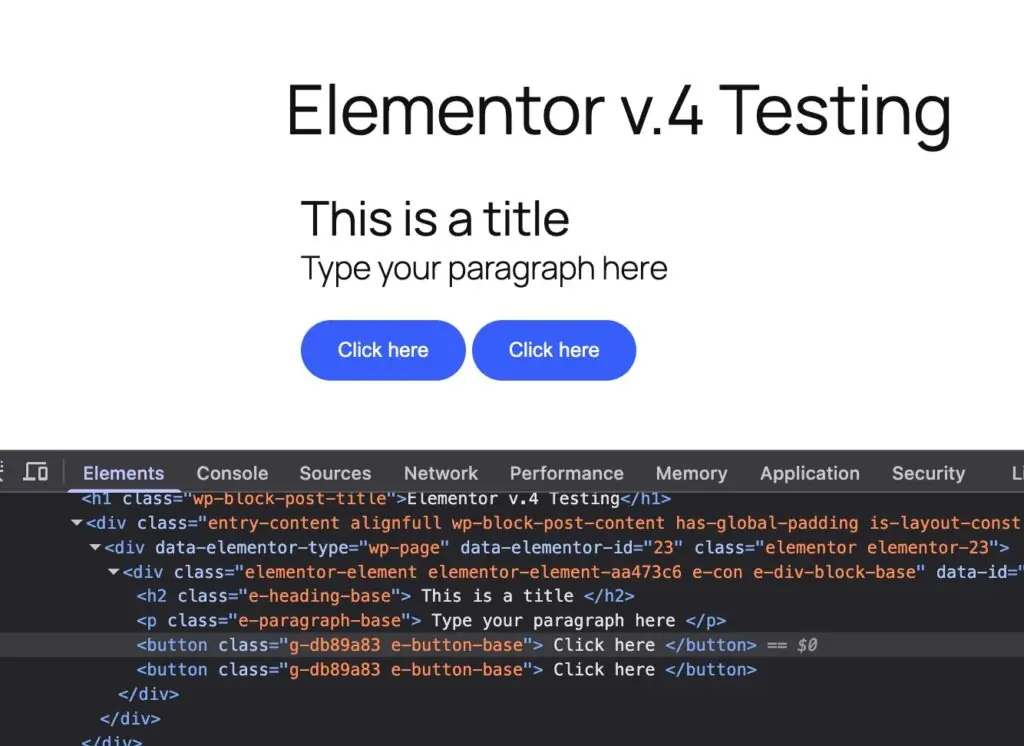 Testing the New Elementor v.4 Beta - A Problem with the Class ...