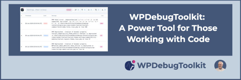 first look at wpdebugtoolkit