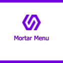 mortar menu product logo