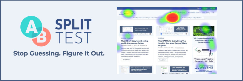 ab split test walkthrough feature