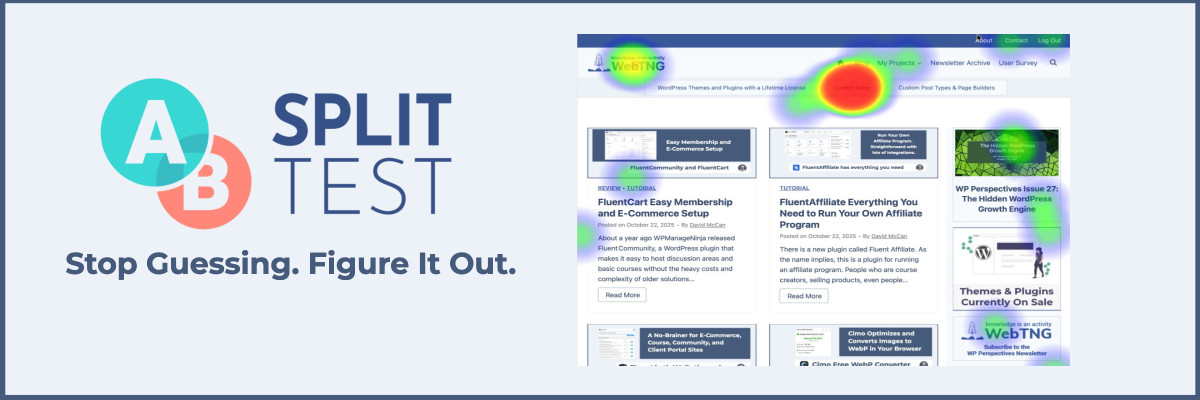 ab split test walkthrough feature