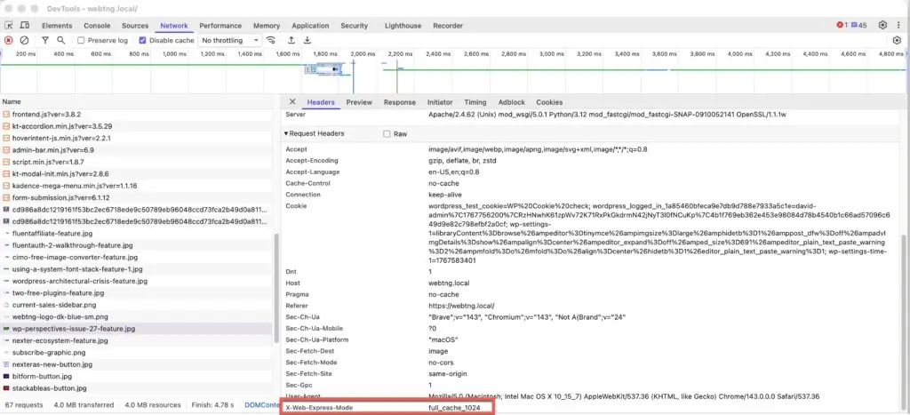 checking the custom header