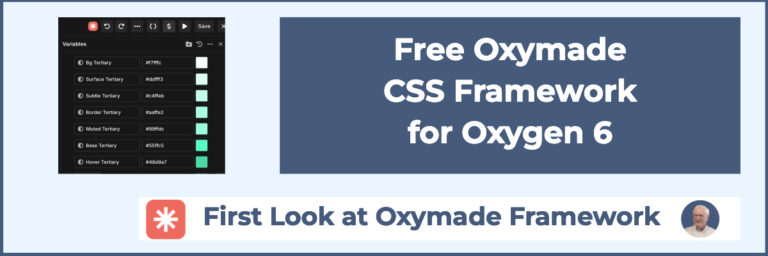 first look at the oxymade css framework for oxygen 6