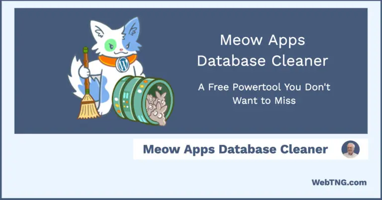 Meow apps database clean