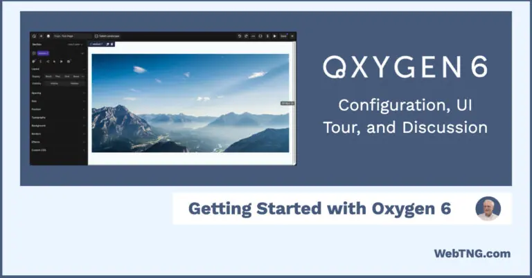 getting started with oxygen 6