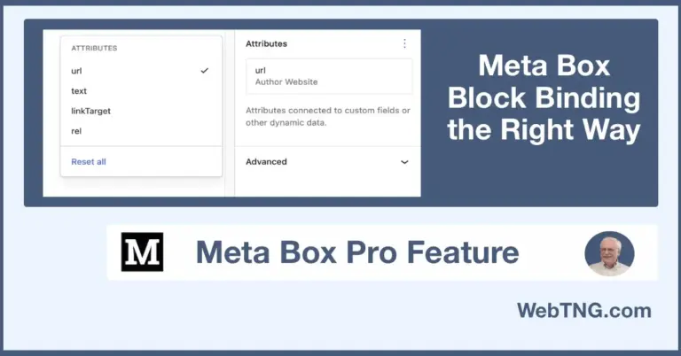 Meta Box block binding