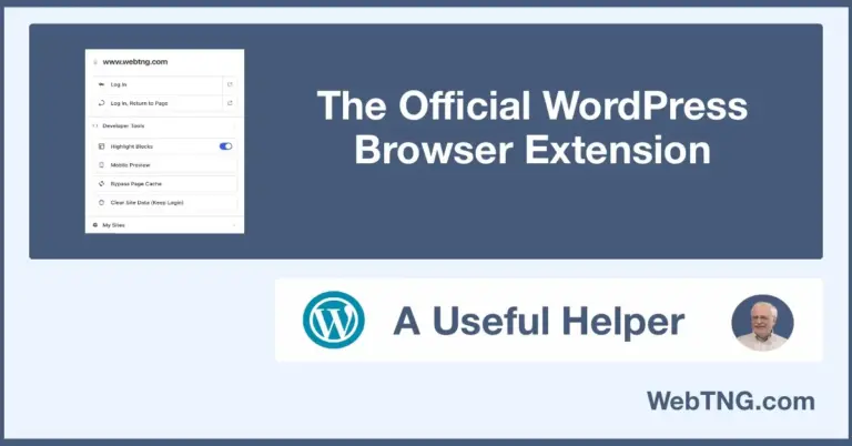 Official wordpress browser extension
